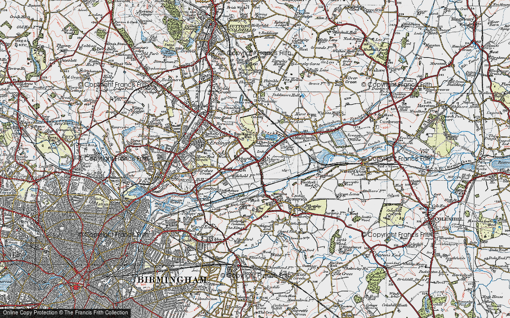 Old Map of Tyburn, 1921 in 1921