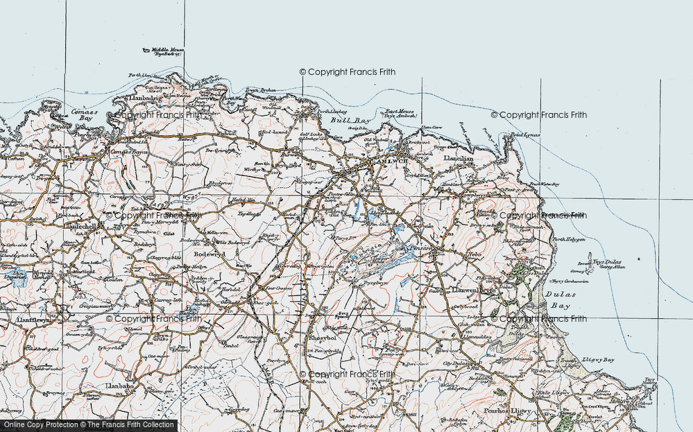 Old Map of Tyddyn Dai, 1922 in 1922