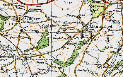Old map of Tyganol in 1922