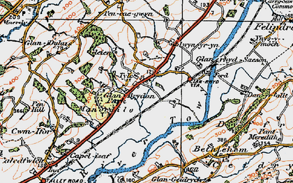 Old map of Tyle in 1923