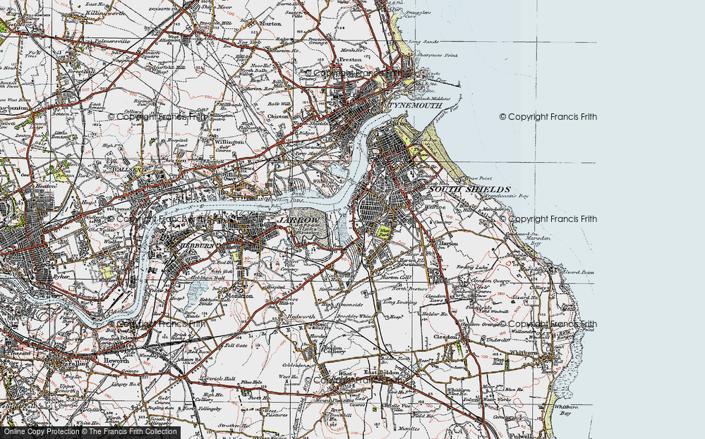 Old Map of Tyne Dock, 1925 in 1925