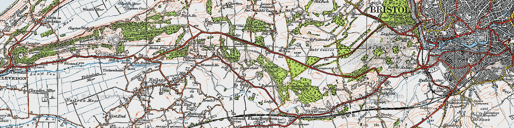 Old map of Tyntesfield in 1919