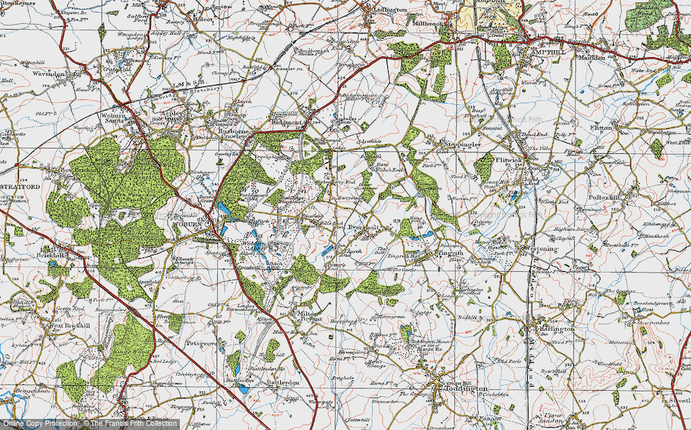 Old Map of Tyrells End, 1919 in 1919