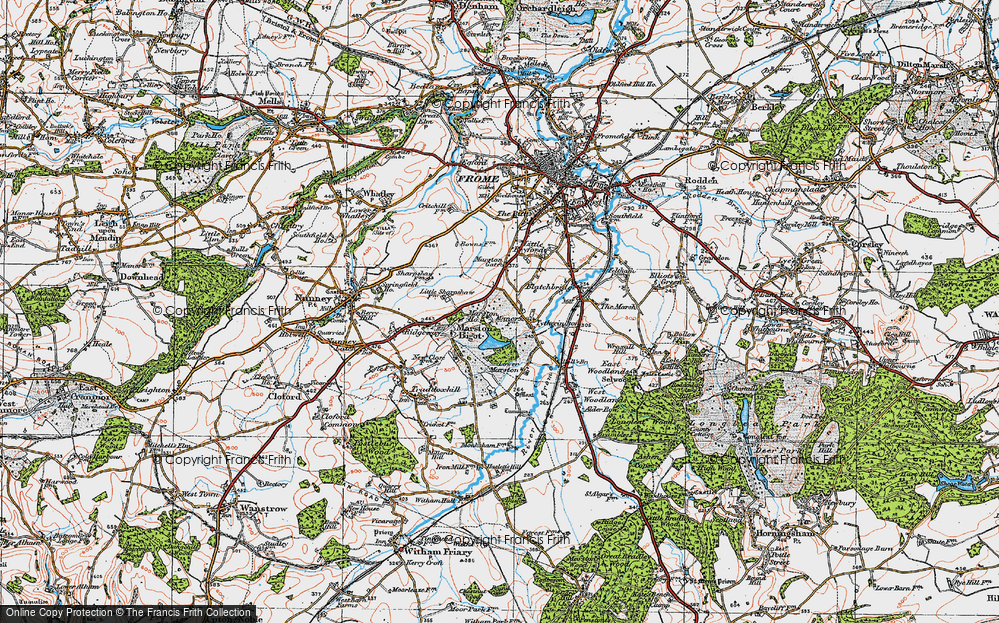 Old Map of Tytherington, 1919 in 1919