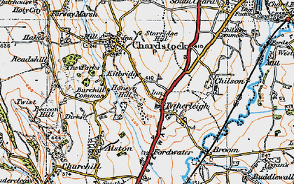 Old map of Tytherleigh in 1919