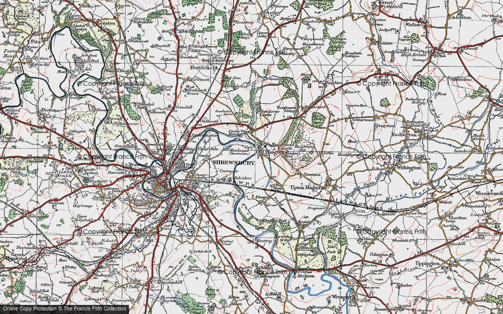 Old Map of Uffington, 1921 in 1921