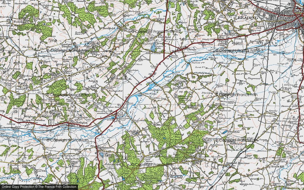 Old Map of Ufton Green, 1919 in 1919