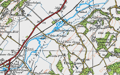 Old map of Ufton Green in 1919