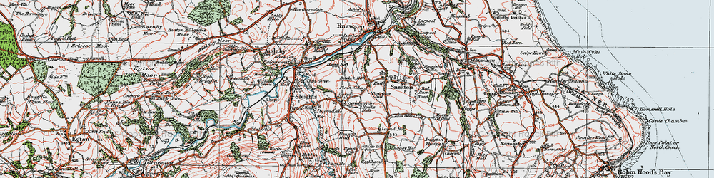 Old map of Ugglebarnby in 1925