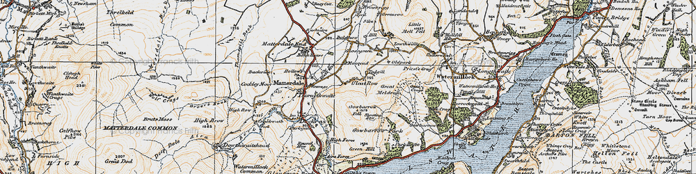 Old map of Todgill in 1925
