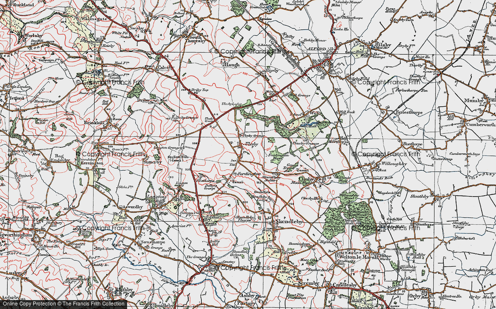 Old Map of Ulceby, 1923 in 1923