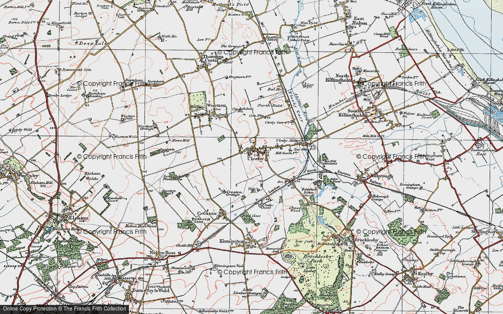 Old Map of Ulceby, 1924 in 1924