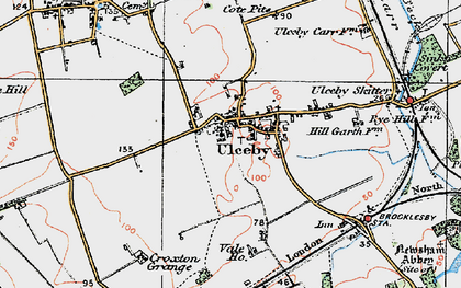 Old map of Ulceby in 1924