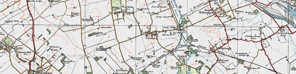 Old map of Ulceby in 1924