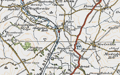 Old map of Ullock in 1925