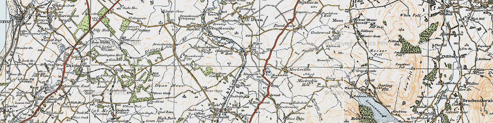 Old map of Ullock in 1925
