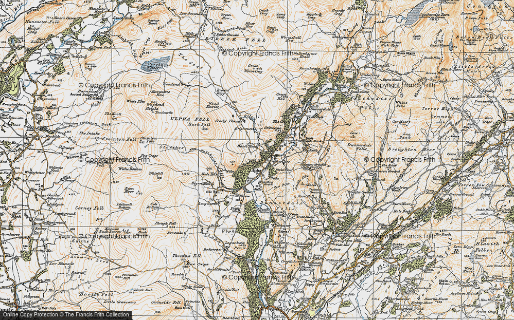 Old Map of Ulpha, 1925 in 1925