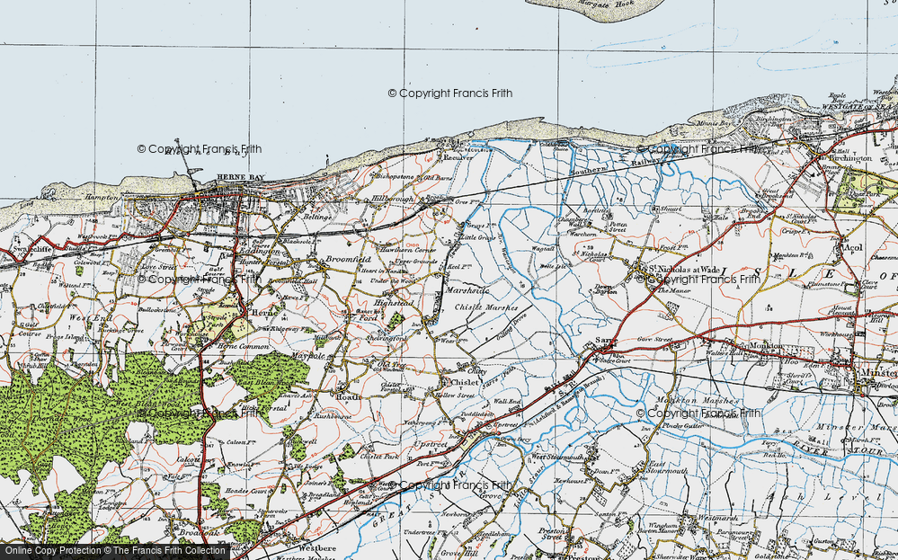 Old Map of Under the Wood, 1920 in 1920