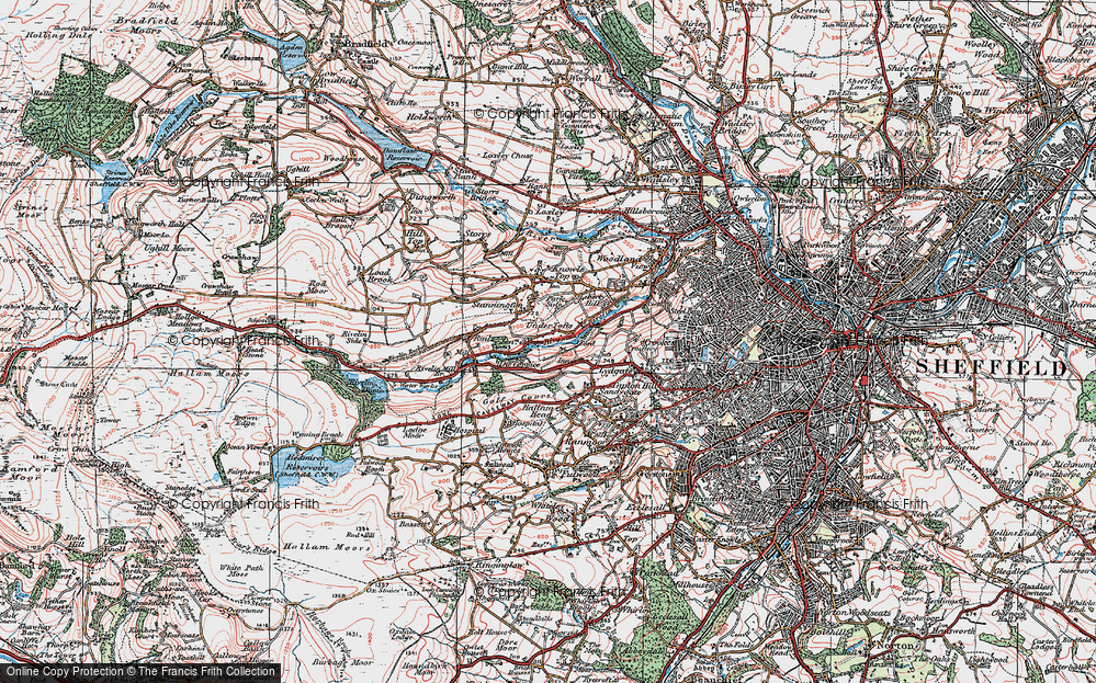 Old Map of Under Tofts, 1923 in 1923