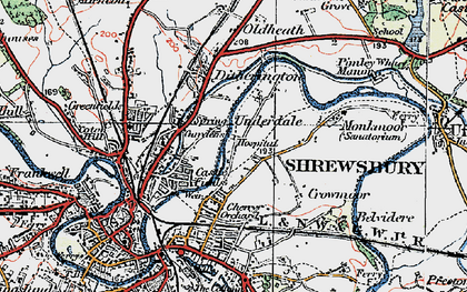 Old map of Underdale in 1921