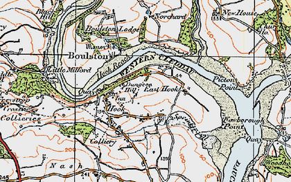 Old map of Underwood in 1922