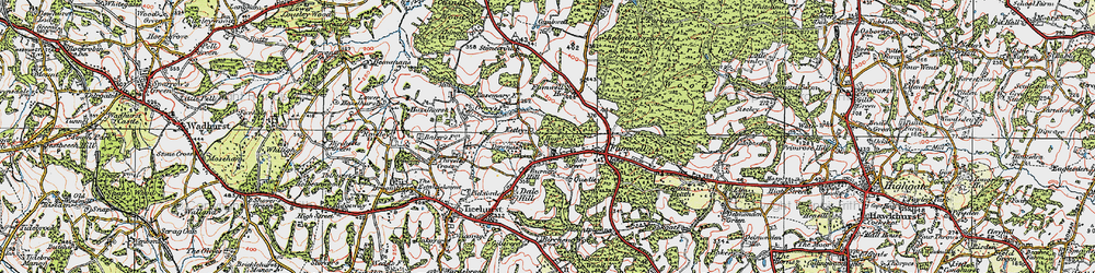 Old map of Union Street in 1920