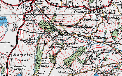 Old map of Unthank in 1923
