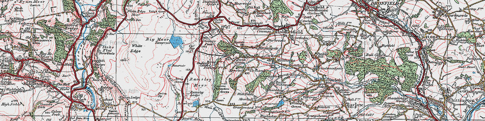 Old map of Unthank in 1923