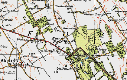 Old map of Whitrigg in 1925