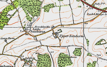 Old map of Bushy Copse in 1919