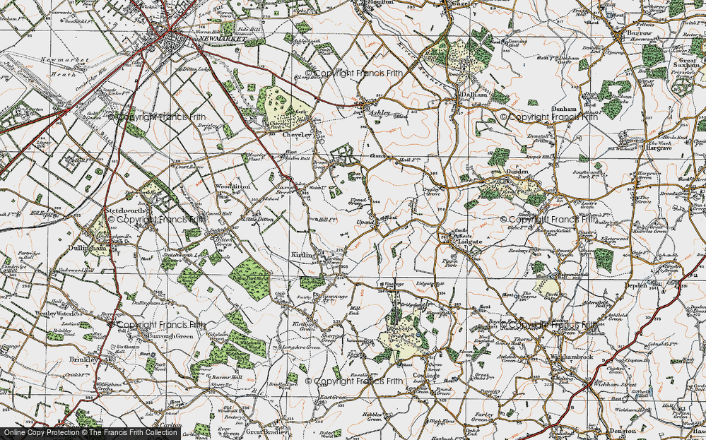 Old Map of Upend, 1920 in 1920