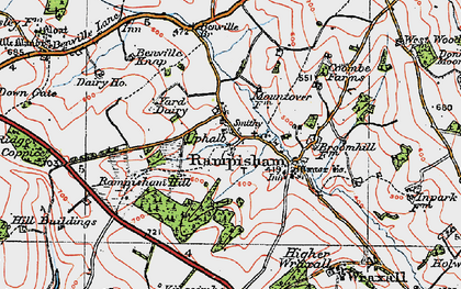 Old map of Benville Br in 1919