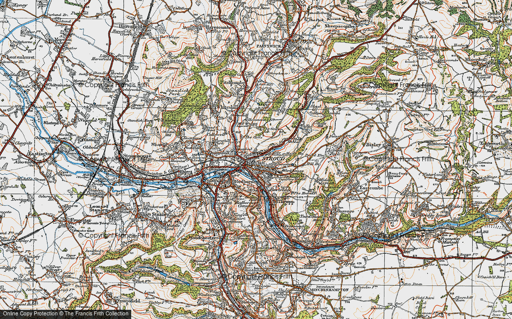 Old Map of Uplands, 1919 in 1919