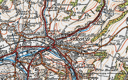 Old map of Uplands in 1919