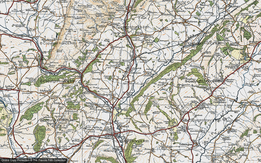 Old Map of Upper Affcot, 1920 in 1920
