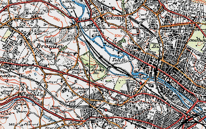 Old map of Upper Armley in 1925