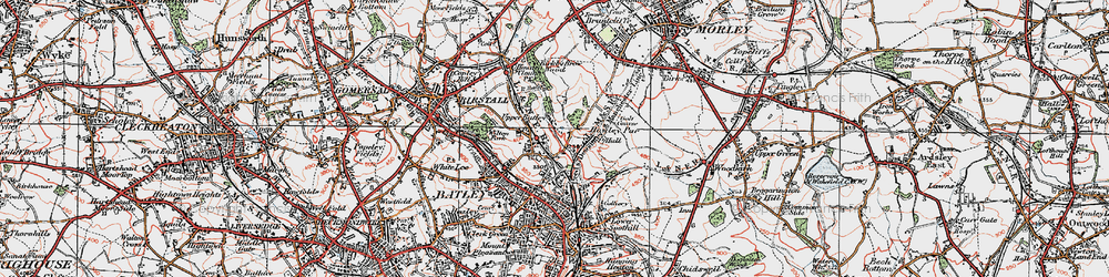 Old map of Upper Batley in 1925