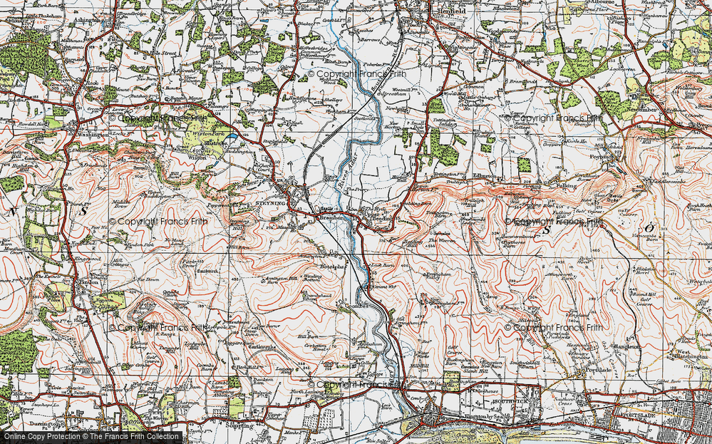 Old Map of Upper Beeding, 1920 in 1920