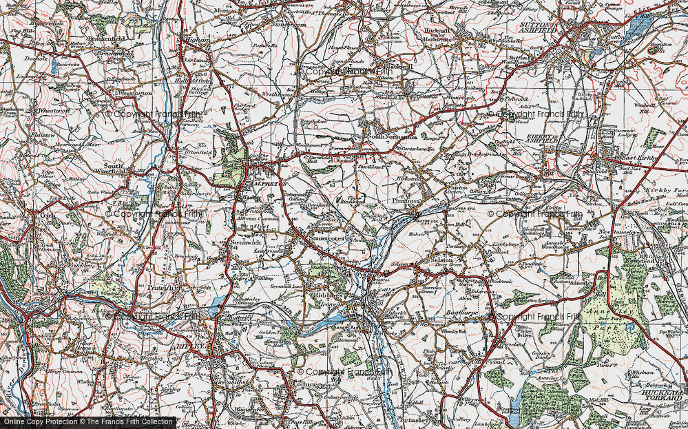 Old Map of Upper Birchwood, 1923 in 1923