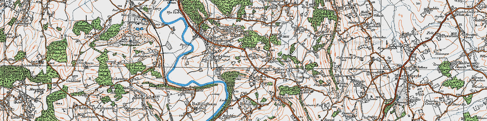 Old map of Upper Buckenhill in 1919