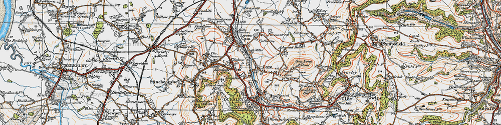 Old map of Upper Cam in 1919