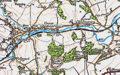 Old map of Upper Chicksgrove in 1919