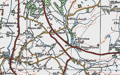 Old map of Upper College in 1921