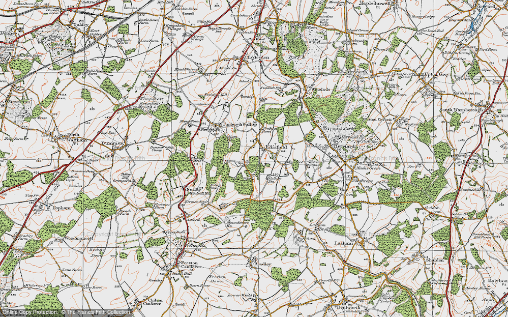 Old Map of Upper Common, 1919 in 1919