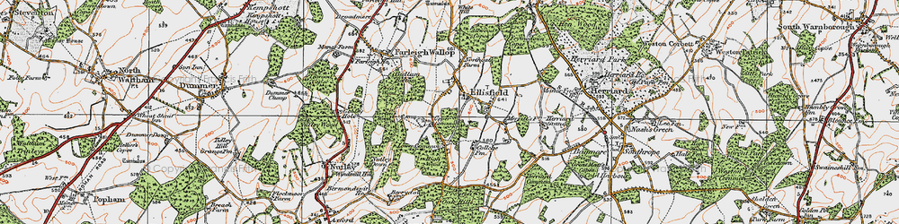 Old map of Upper Common in 1919