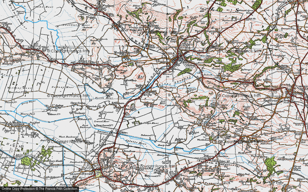 Old Map of Upper Coxley, 1919 in 1919