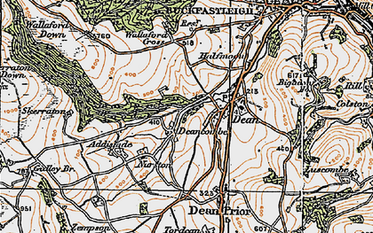 Old map of Addislade in 1919