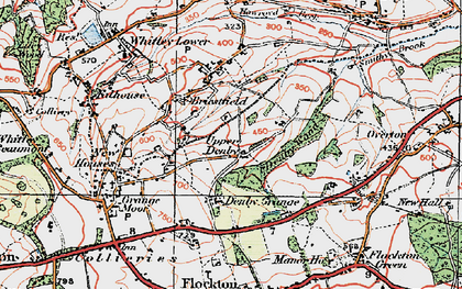 Old map of Upper Denby in 1925