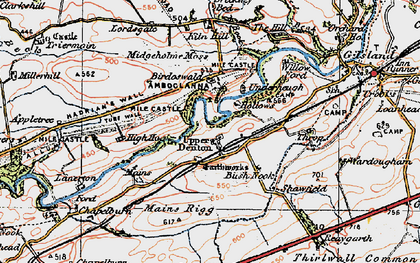 Old map of Banna (Roman Fort) in 1925