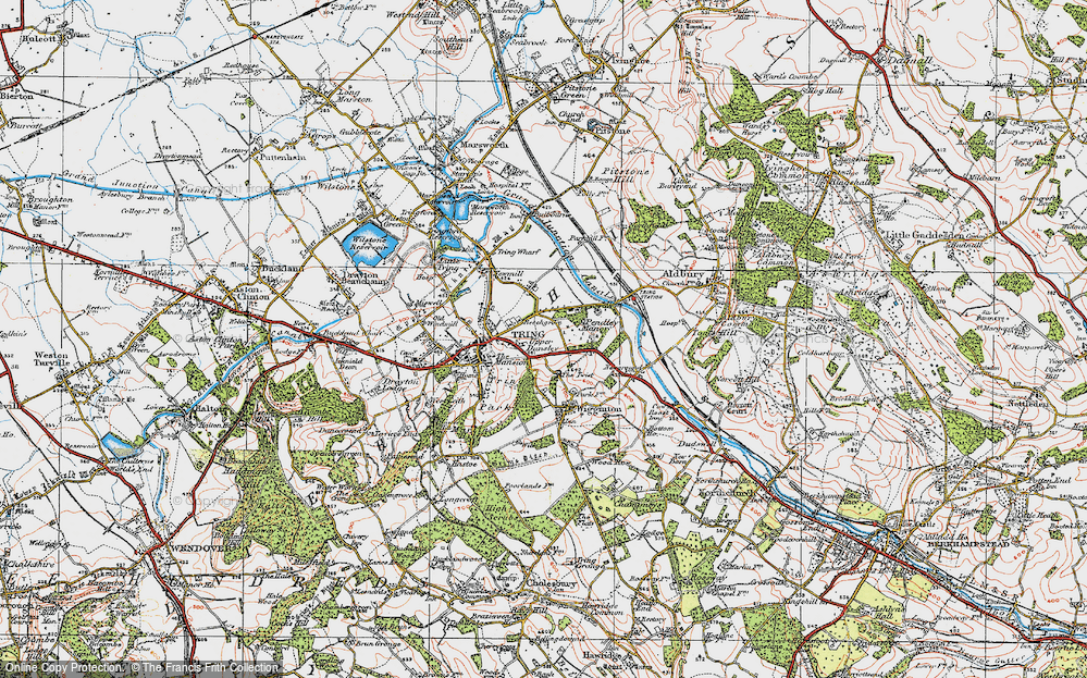Old Map of Upper Dunsley, 1920 in 1920